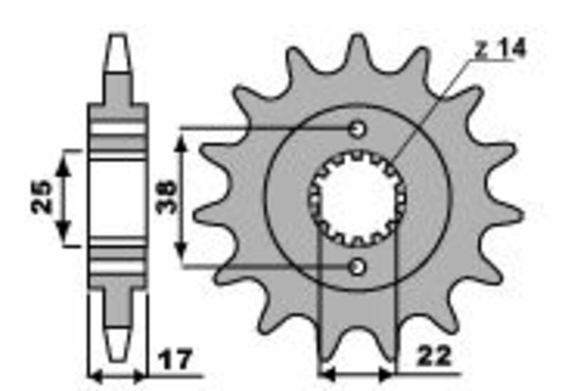 PBR ピービーアール スチール製スタンダードフロントスプロケット 900 MONSTER IE DARK S DUCATI ドゥカティ ドライブスプロケット・フロントスプロケット 駆動系