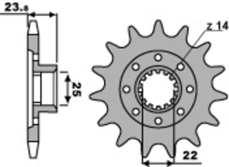Sprockets - PBR ピービーアール スチール製スタンダードフロントスプロケット BRUTALE 800 DRAGSTER RC RR PIRELLI ROSSO SCS F3 675 RIVALE TURISMO VELOCE LUSSO MV AGUSTA アグスタ ドライブスプロケット・フロントスプロケット 駆動系