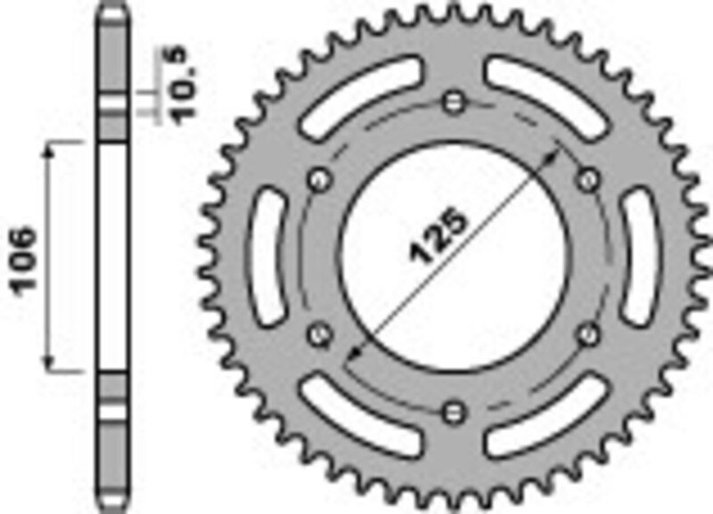 PBR ピービーアール レーシングアルミニウム製超軽量硬質アルマイトリアスプロケット DAYTONA 675 ABS R TRIUMPH トライアンフ ドリブンスプロケット・リアスプロケット 駆動系