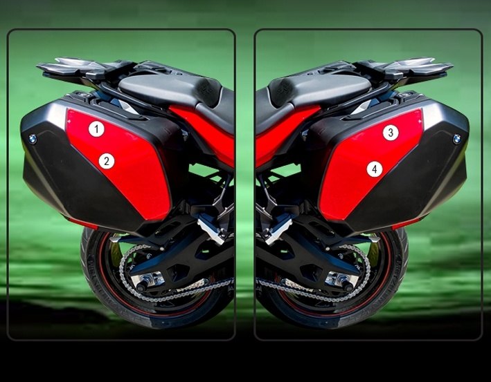 EAZI-GUARD イージーガード 車種別ストーンチップパニアプロテクションフィルム S1000XR BMW プロテクションフィルム・保護フィルム 外装 カラー：グロスサーフェス（艶あり）