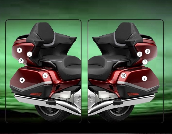 EAZI-GUARD イージーガード 車種別ストーンチップパニアプロテクションフィルム Gold Wing HONDA ホン..