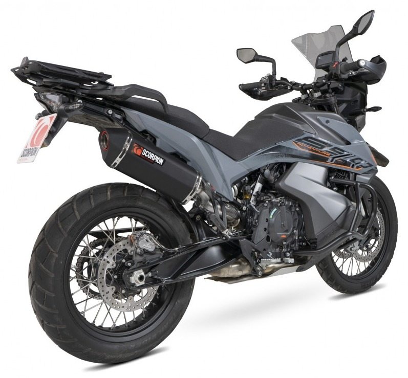 SCORPION スコーピオン セルケトパラレル スリップオンマフラー Adventure 890 R KTM マフラー タイプ：Black Ceramic Coated Sleeve／【重量】3.15kg