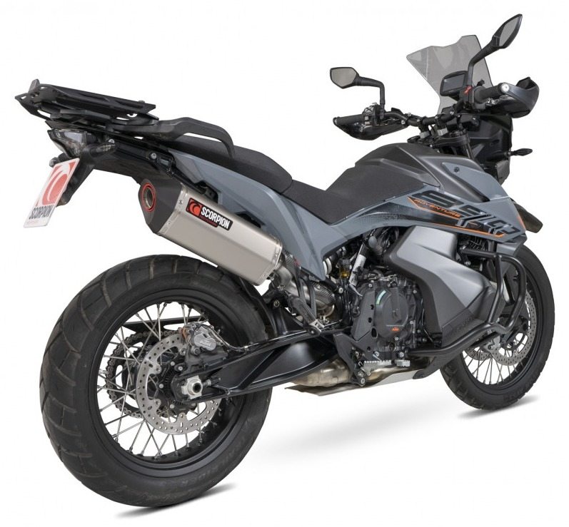 SCORPION スコーピオン セルケトパラレル スリップオンマフラー Adventure 890 R KTM マフラー タイプ：Titanium Sleeve／【重量】2.71kg
