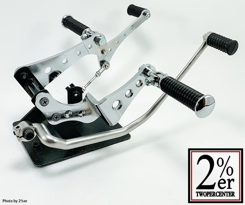 2%er ツーパーセンター ドリルド ミッドハイステップキット SR400 SR500 YAMAHA ヤマハ バックステップ