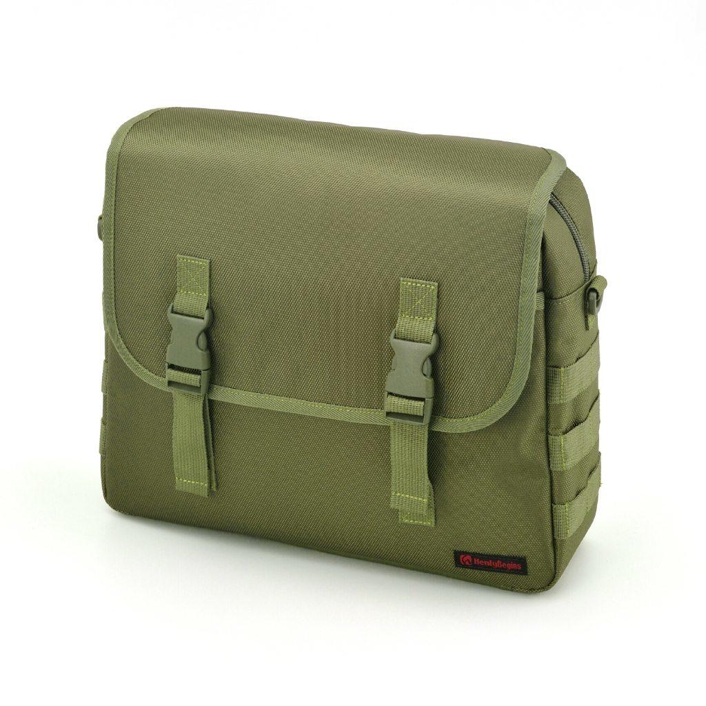 Saddle Bag - HenlyBegins ヘンリービギンズ DHS-24 サドルバッグ 10L グリーン サイドバッグ 車体用バッグ・ケース