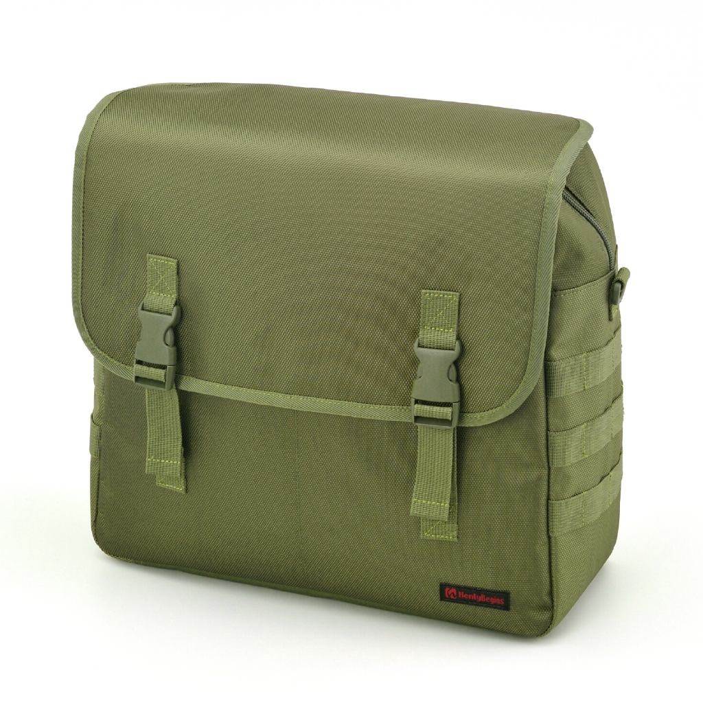 HenlyBegins ヘンリービギンズ DHS-26 サドルバッグ 15L グリーン サイドバッグ 車体用バッグ・ケース
