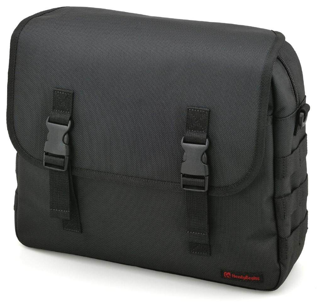 HenlyBegins ヘンリービギンズ DHS-25 サドルバッグ 10L ブラック サイドバッグ 車体用バッグ・ケース