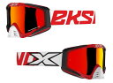 EKS Brand イーケーエスブランド EKS-S(エックス・エス) ゴーグル オフロードゴーグル アパレル フレームカラー:レッド/ホワイト/ブラック