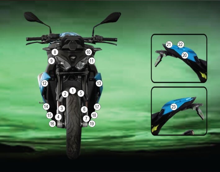 EAZI-GUARD イージーガード 車種別ストーンチッププロテクションフィルム S 1000 R BMW プロテクションフィルム・保護フィルム 外装 カラー：マットサーフェス (艶なし)