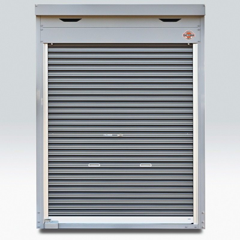 DAYTONA デイトナ 【メーカー直送品】 DBS-2630L ベーシックシリーズ 【モーターサイクルガレージ】 バイクガレージ 保管・盗難防止用品 壁面扉：あり / 採光壁：なし / 通気パネル：なし / ガラス窓(パネル2枚分) / フード付メッシュパネル：なし 2