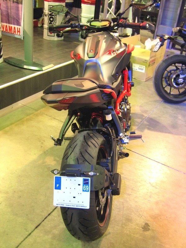 ACCESS DESIGN アクセスデザイン スイングアーム ナンバープレートホルダー ブラック Yamaha MT-07 ABS MOTO CAGE YAMAHA ヤマハ 外装
