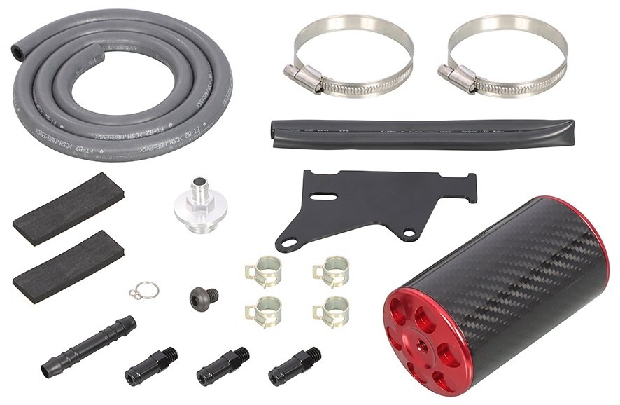 KITACO キタコ カーボンオイルキャッチタンクキット モンキー125 グロム HONDA ホンダ オイルキャッチタンク・ガソリンキャッチタンク エンジンパーツ エンジン カラー：レッド