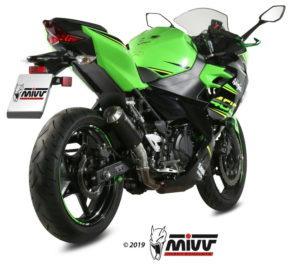 751 cc 〜 - MIVV ミヴ MK3 スリップオンマフラー NINJA 400 Z400 KAWASAKI カワサキ マフラー