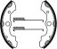 TECNIUM ƥ˥ ATV Organic Brake shoes - BA045 TRX 350 D FOURTRAX RANCHER 4WD TRX 350 FOURTRAX RANCHER 4WD