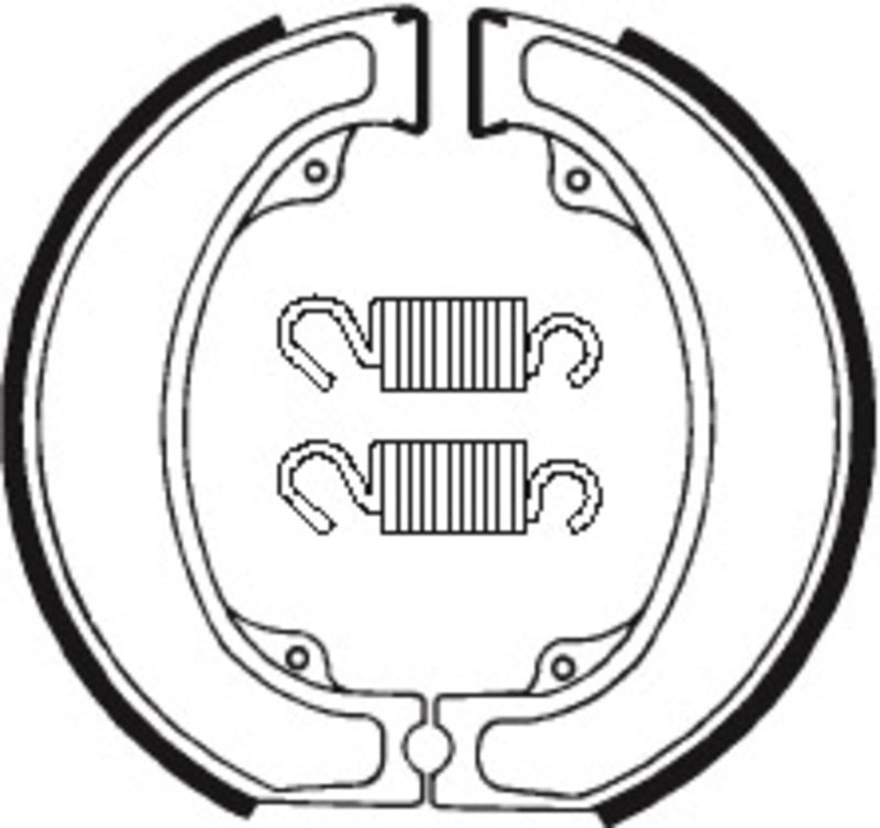 TECNIUM テクニウム スチールオーガニックブレーキシュー BA075 CR 250 R XL 500 S HONDA ホンダ ブレーキシュー ブレーキ