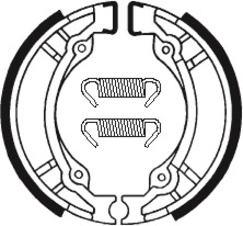 TECNIUM テクニウム Scooter オーガニックブレーキシュー BA188 TR 50 STREET MAGIC SUPER DUKE 125 4T SUZUKI スズキ SYM ブレーキシュー ブレーキ