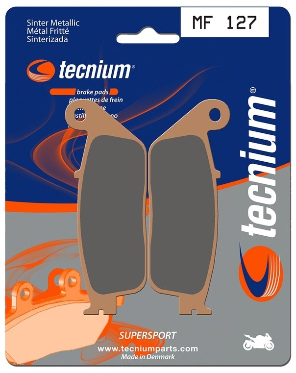 TECNIUM テクニウム ストリートパフォーマンス 金属ブレーキパッド MF127 HONDA ホンダ YAMAHA ヤマハ SUZUKI スズキ KAWASAKI カワサキ CAGIVA カジバ TRIUMPH トライアンフ PEUGEOT プジョー ブレーキパッド ブレーキ