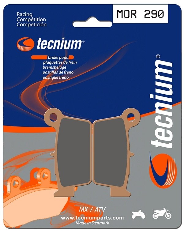 TECNIUM テクニウム レーシング MX/ATV 金属ブレーキパッド MOR290 YAMAHA ヤマハ KAWASAKI カワサキ GASGAS ガスガス TM SUZUKI スズキ BETA ベータ KTM RIEJU リエフ APRILIA アプリリア FANTIC ファンティック ブレーキパッド ブレーキ
