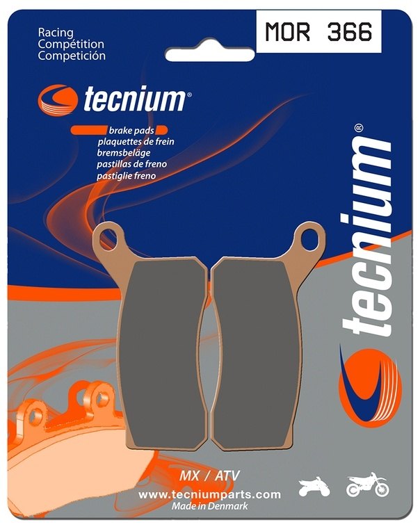 TECNIUM テクニウム Racing MX／ATV Sintered Metal Brake pads - MOR366 450 SX ATV 505 SX ATV