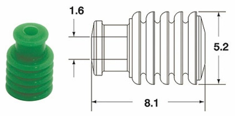 EUROPE IMPORT GOODS ヨーロッパ輸入商品 中空シリコーンシール 090 FRKW Φ1．6mm グリーン その他配線部材・用品 スイッチ・ハーネス関係 電装系
