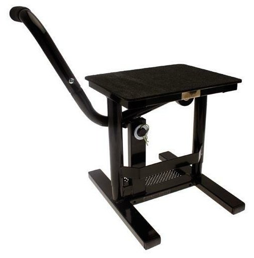■商品概要【メーカー品番】MX_LIFT_ブラックカラー：ブラック高さ (cm)：40最大荷重 (kg)：160■詳細説明Motorcycle lift with integrated tool tray and removable lever3mm rubbered fixed plateHeight mini/maxi ： 31cm/40cmPlate ： 24 x 29，5cmMax load ： 160kg■注意点※画像には他のカラー・タイプが含まれている場合があります。※輸入品のため、説明書が付属する場合、外国語の説明書となります。※メーカー都合により商品の仕様変更がある場合がございます。ご了承ください。　※画像はイメージです。
