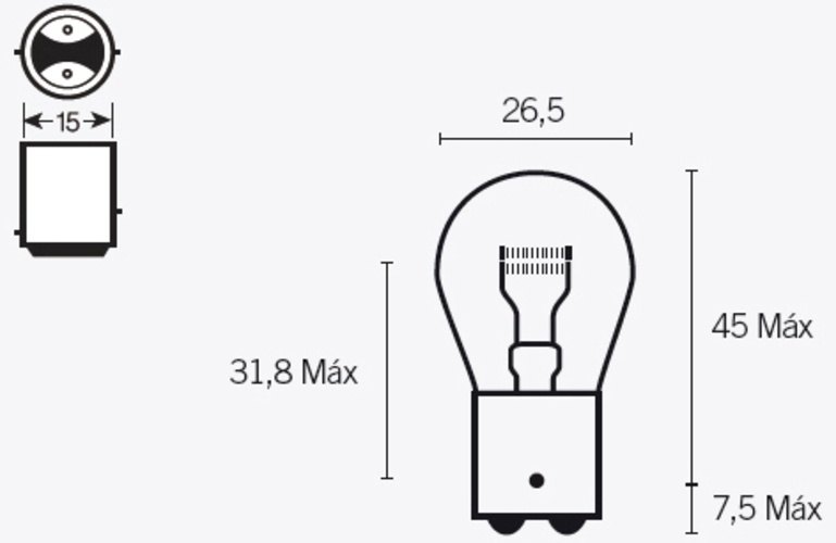 TECNIUM テクニウム S25 Light Bulbs