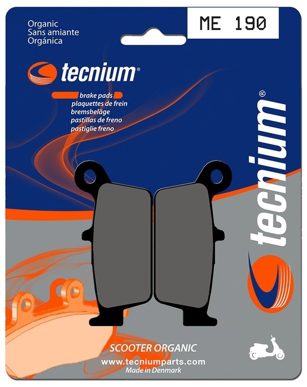 TECNIUM ƥ˥ Scooter Organic Brake pads - ME190 CRM 50 R FEVER 50 ZX FILLY 50 LX HEROISM 50 K12 50 KB 50 SNIPER 50 DD TOP BOY 50 YUP 50