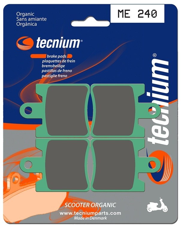 TECNIUM ƥ˥ Scooter Organic Brake pads - ME240 GTS 125 4T E2 GTS 125 4T E3 GTS 125 4T EVO E3 GTS 125 EFI 4T CBS EVO E3 OTELLO 125 S2 125 S3 125