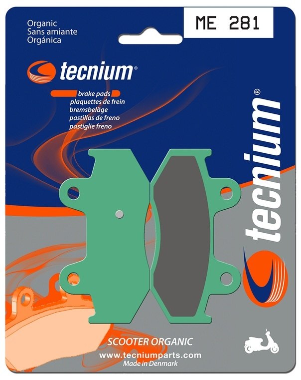 TECNIUM テクニウム Scooter Organic Brake pads - ME281 AN 250 BURGMAN AN 400 BURGMAN AN 400 BURGMAN R AN 400 BURGMAN S