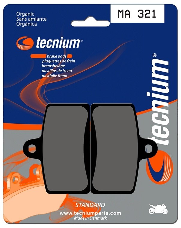 TECNIUM ƥ˥ Street Organic Brake pads - MA321 RS4 125 RS4 50 CNK 50 DRAKON SC 125 GPR 125 2T GPR 125 NUDE GPR 80 SENDA 50 HYP DRD EVO SENDA 50 R DRD PRO SM 125 F XR7 50 2T E2 MH7 125 NAKED RX 125 R RX 50 R RS3 125 RS3 50 TANGO 125