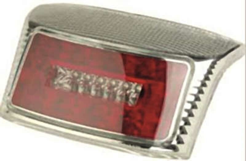 V PARTS ブイパーツ LEDテールランプ R8 タイプ クローム MBK/Yamaha BW’S NAKED 10 POUCES NEXT GENERATION ORIGINAL 12 BOOSTER 13 ONE ROCKET POWER S SPIRIT YAMAHA ヤマハ MBK テールランプ 灯火類 電装系