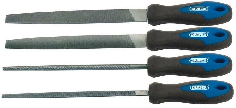 DRAPER ドラッパー ソフトグリップヤスリセット 200mm 4点入り セット工具