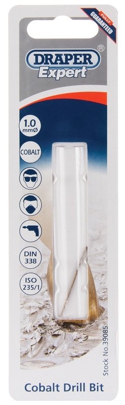 DRAPER ドラッパー Φ1．0mm HSSコバルトツイストドリル 電動ドリル替え刃 電動ドリル 電動ツール