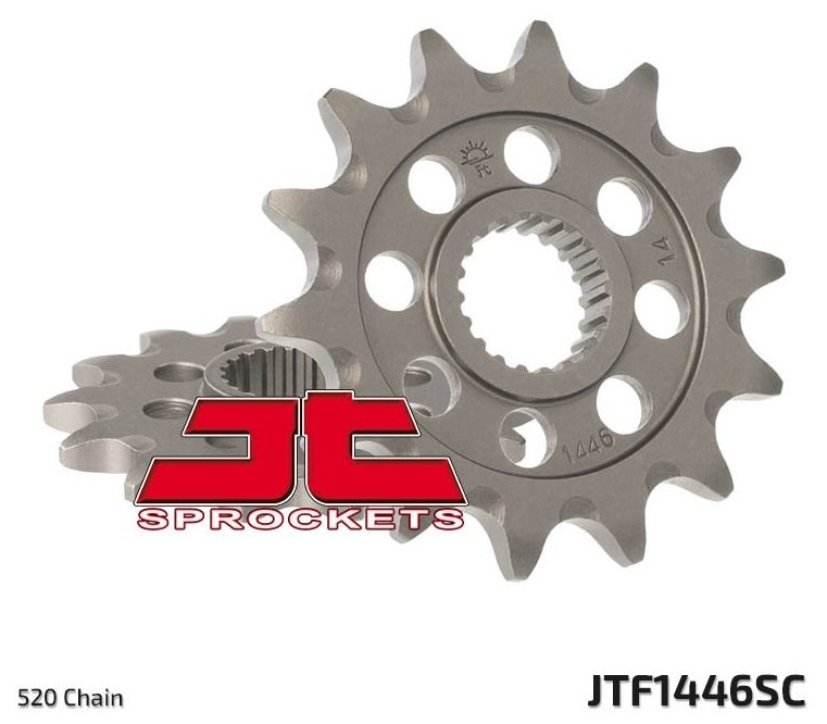 JT SPROCKETS JTスプロケット スチール製超軽量セルフクリーニング式フロントスプロケット 1446-520 KX 250 F KAWASAKI カワサキ ドライブスプロケット・フロントスプロケット 駆動系