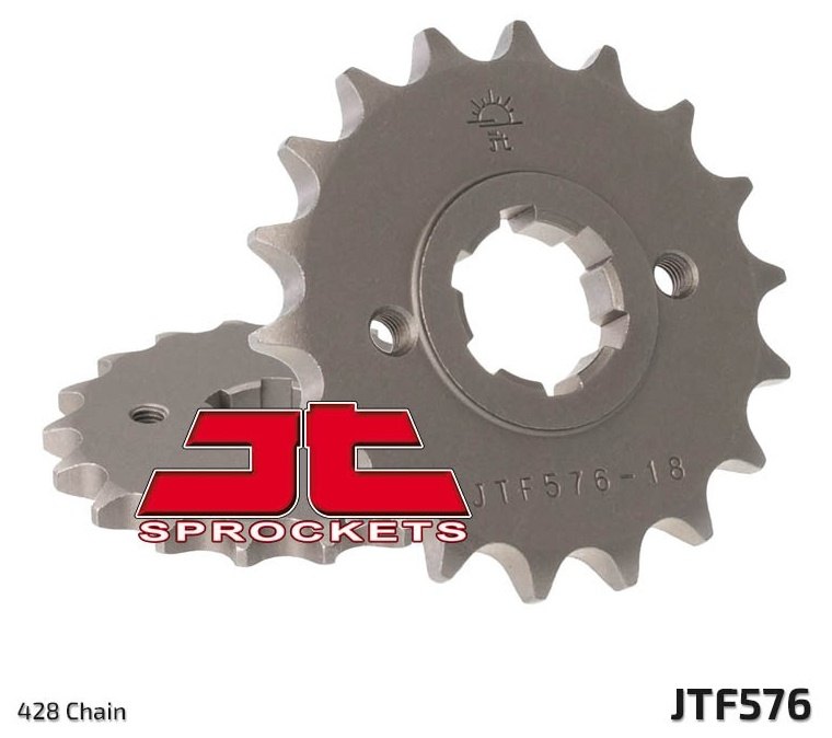 Sprockets - JT SPROCKETS JTスプロケット スチール製フロントスプロケット スタンダード 576-428 XT350 N、S、T、U、W、A、B、D、E、F、G、H、J、K、L、M USA仕様 C YAMAHA ヤマハ ドライブスプロケット・フロントスプロケット 駆動系