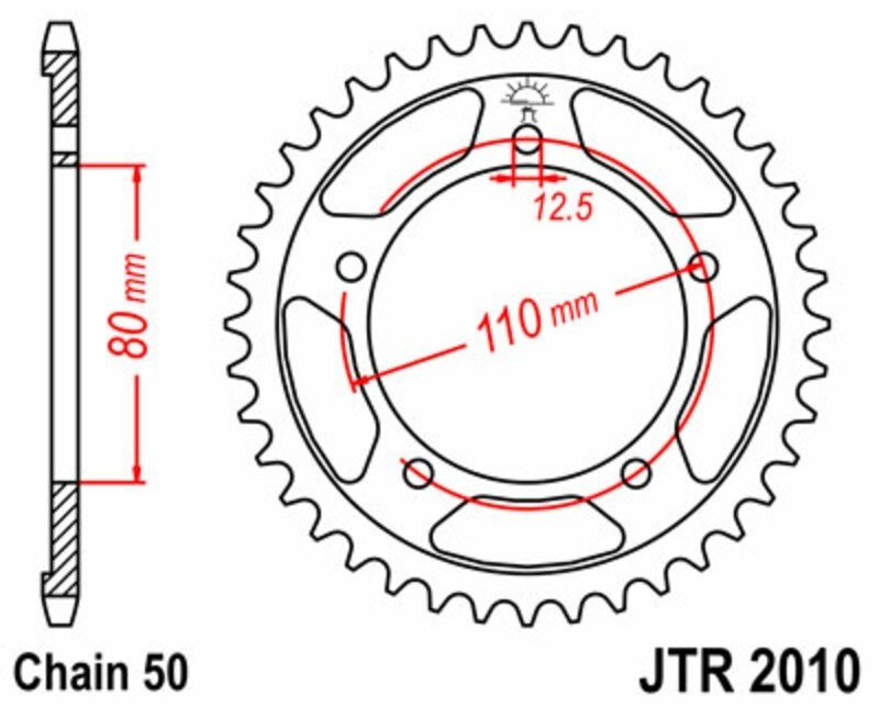 JT SPROCKETS JTスプロケット スチール製リアスプロケット スタンダード 2010-530 900 Trophy 1200 Daytona TRIUMPH トライアンフ ドリブンスプロケット・リアスプロケット 駆動系