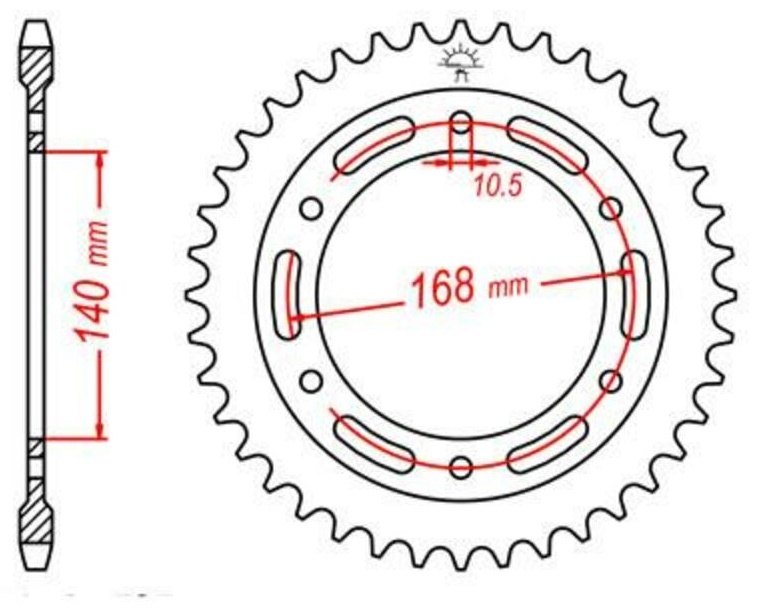 JT SPROCKETS JTスプロケット スチール製リアスプロケット スタンダード 3-525 F700 GS F800 GSJTR3.42 for 10.5mm bolts Adventure Triple Black Trophy BMW ドリブンスプロケット・リアスプロケット 駆動系