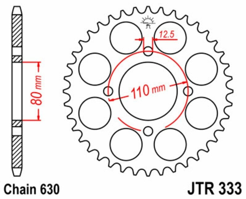 ■商品概要【メーカー品番】JTR333.41・リアスプロケット丁数：41・材質：スチール・リアスプロケット仕様：スタンダード・リアスプロケットタイプ：333・チェーンピッチ：630■詳細説明JTスプロケットは、最先端技術を駆使し、最高グレードの特殊鋼合金のみを使用して、あらゆる種類の優れた品質のオートバイ用フロント＆リアスプロケットを製造しています。超耐久高炭素C49鋼■注意点※輸入品のため、説明書が付属する場合、外国語の説明書となります。※メーカー都合により商品の仕様変更がある場合がございます。ご了承ください。　※画像はイメージです。■適合車種CB750 K7&ensp;CB750 K7 年式: 77CB750 F2 sohc&ensp;CB750 F2 sohc 年式: 77