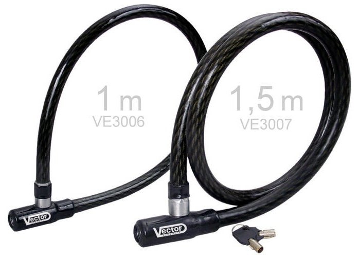 VECTOR ベクター Maxlok ケーブルロック - 1m ワイヤーロック 保管・盗難防止用品