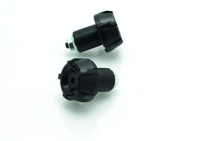 V PARTS ブイパーツ Spark Φ18mm バーエンド ブラック/ブラック ハンドル