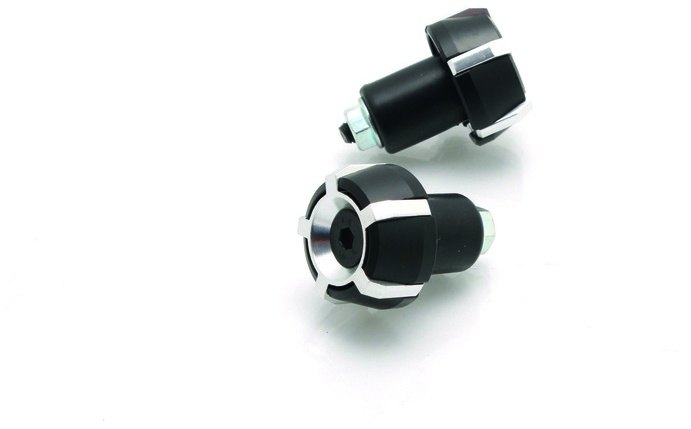 V PARTS ブイパーツ Spark Φ18mm バーエンド ブラック/シルバー ハンドル