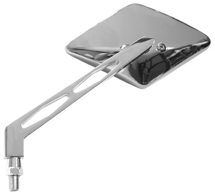 V PARTS ブイパーツ Custom ミラー左 - クローム ユニバーサル ミラー ハンドル