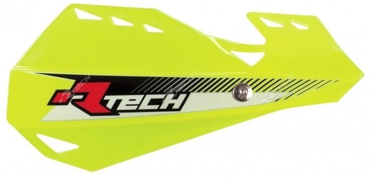 RACETECH レーステック Dual Handguards Neon Yellow ハンドガード・ナックルガード ハンドル周辺パーツ ハンドル