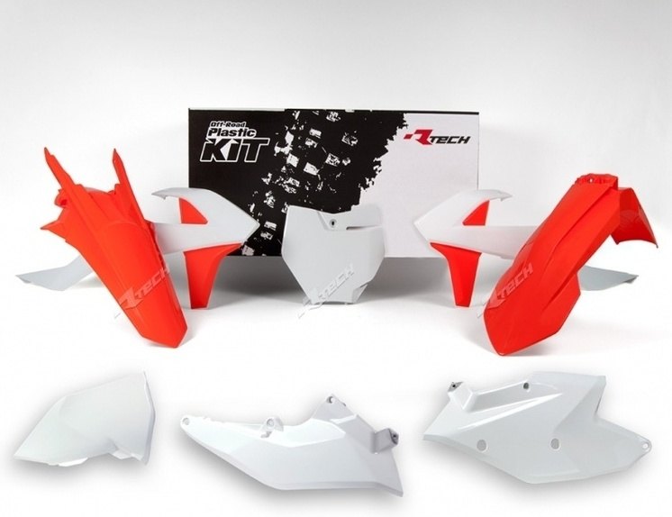 RACETECH レーステック ファクトリー エディション プラスチックキット オレンジ／ホワイト KTM 125 SX 150 SX 250 SX 250 SX-F 350 SX-F 450 SX-F 450 SX-F HERLINGS REPLICA