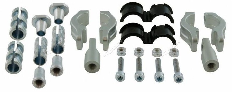 RACETECH レーステック Fitting Kit Vertigo Hand Guard Φ22／28，6mm Articulated その他ハンドガードオプション・補修部品 ハンドル周辺パーツ ハンドル