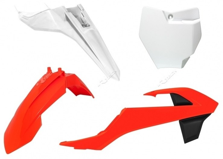 RACETECH レーステック プラスチックキット OEM カラー (2016) オレンジ／ホワイト KTM SX65 65 SX フルカウル・外装セット カウル関連 外装