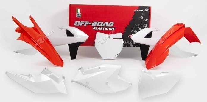 RACETECH レーステック プラスチックキット OEM カラー (2017) オレンジ／ホワイト／ブラック KTM 125 SX 150 250 SX-F 350 450 HERLINGS REPLICA フルカウル・外装セット カウル関連 外装