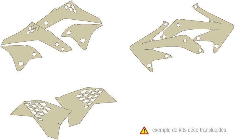 Blackbird Racing ブラックバードレーシング グラフィック キット トランスペアレント - カワサキ KX125/250 KX125 KX250 KAWASAKI グラフィックキット 外装