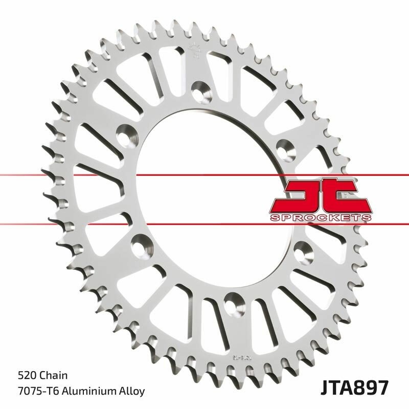 JT SPROCKETS JTスプロケット アルミ製超軽量セルフクリーニング式リアスプロケット 897 - 520 FC 450 HUSQVARNA ハスクバーナ ドリブンスプロケット・リアスプロケット 駆動系