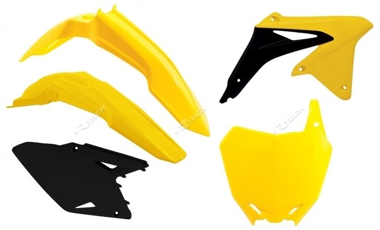 RACETECH レーステック プラスチックキット OEM カラー (2017) イエロー／ブラック スズキ RM-Z450 RM-Z 450 SUZUKI フルカウル・外装セット カウル関連 外装